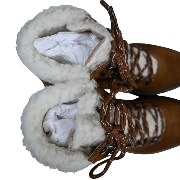 BERNARDO STUDIO Womens 8 Dasher Hiker Faux Shearling Suede Boot NEW - Picture 8 of 11